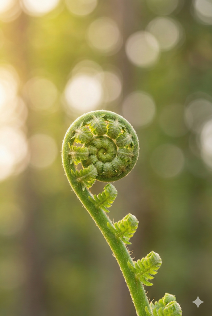 Sich entfaltender Farn