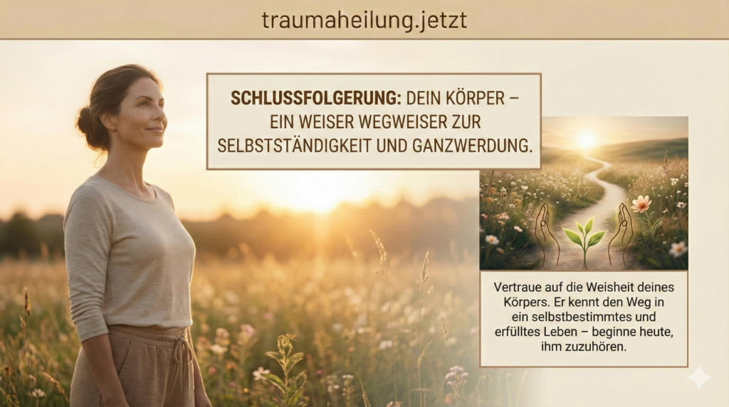 Wie dein Körper lernt, auf eigenen Füßen zu stehen Schlussfolgerung