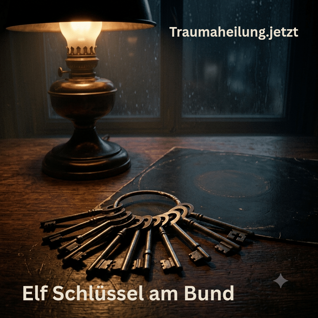 Elf Schlüssel am Bund